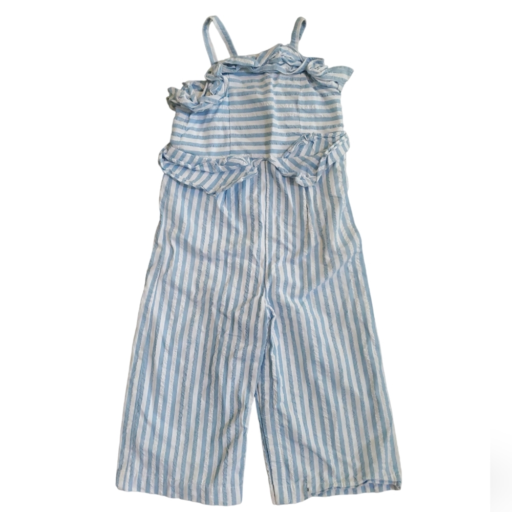 Family Collection Genuine Kids One Piece Light Blue And White Outfit Size 2T
